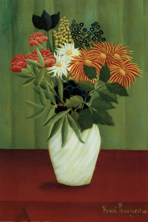 Green Flowers Henri Rousseau